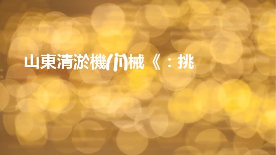山東清淤機(jī)械《：挑戰(zhàn)和機(jī)遇！探索清淤工程的前沿技術(shù)與應(yīng)用》